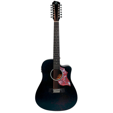 GUITARRA ELECTROACUSTICA BAMBOO 12 CDAS.C/FUNDA, GA-4012-MAHOGANY-BK-Q